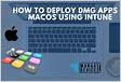 How to deploy DMG or APP-format apps to Intune-managed Mac